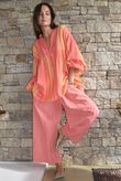Peruvia Pillow Cotton Nero Smock Top Coral /19=